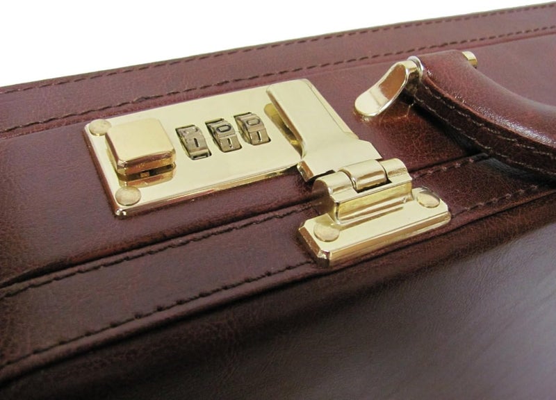 Amerileather Amerilether Large Expandable Faux Leather Attachè Case (#2894-89) - Image 3